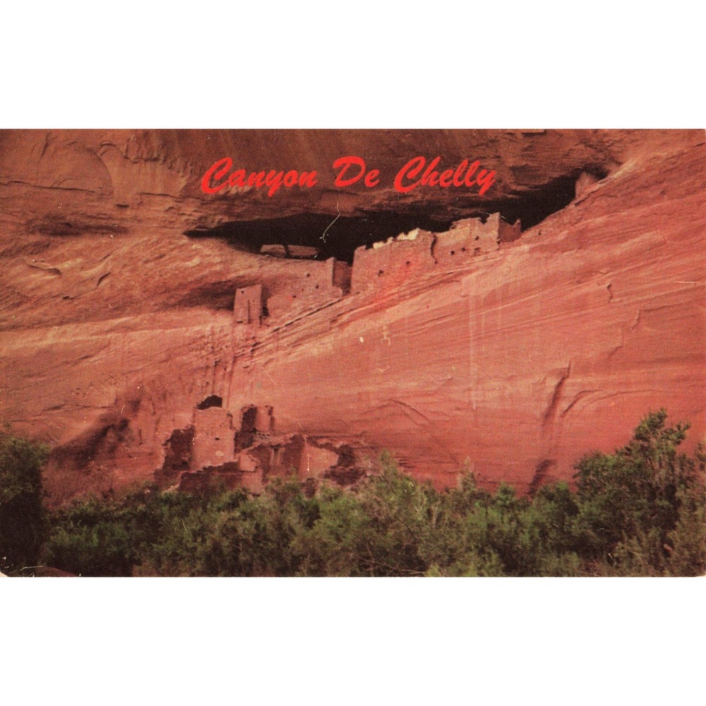 Canyon De Chelly New Mexico White House Cliff Dwellings Vintage Postcard K-148 - Picture 1 of 2
